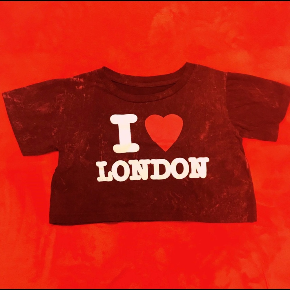 I ❤️ LONDON HIGH CROP TOP